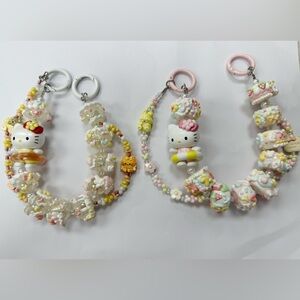 Halle Kitty keychain bag charm phone chain